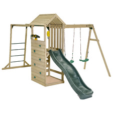 Plum Lookout Tower with Monkey Bars & Swings
