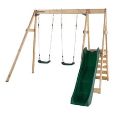 Plum Play Double Swing with Slide Set
