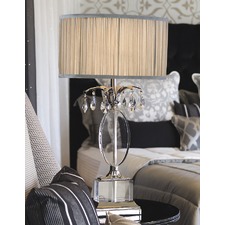 67cm Orlov Table Lamp - Shimmer Grey