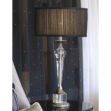 73cm Dresden Table Lamp - Black Sheer
