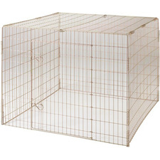 Dog Crate with Lid Galvanized