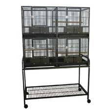 101.6cm BonAvi Bird Breeder Cage setup on Stand