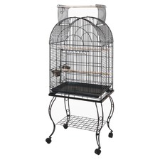 61cm Dome Open Top Parrot Cage with Stand