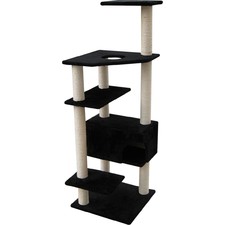 Black 6 Level Cat Gym