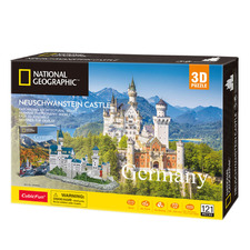 National Geographic 128 Piece Germany Neuschwanstein Castle 3D Puzzle