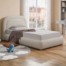 Eden Boucle King Single Bed Frame