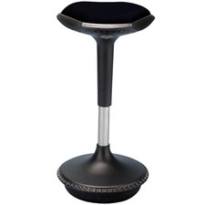 Black Perch Office Stool