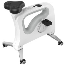 White Spindesk Office Bike Chair