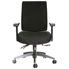 Black Verdana Mid-Back Office Chair