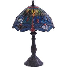 Dragonfly Viola Tiffany Table Lamp