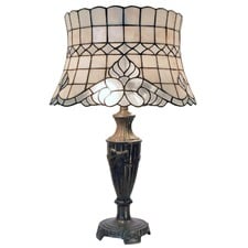 Sofia Brass & Leadlight Tiffany Table Lamp