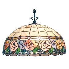 Flower Trim Tiffany Pendant Light
