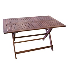 Island Shorea Hardwood Folding Table