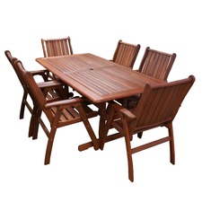 7 Piece Santa Maria Outdoor Dining Table & Chair Set