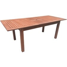 Extendable Shorea Outdoor Dining Table