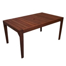 Lazio Shorea Wood Outdoor Dining Table