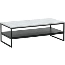 Francesco Rectangular Cultured Marble-Top Coffee Table