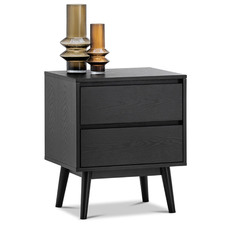 Eryn Oak Wood Bedside Table