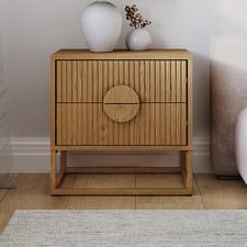 Tessa 2 Drawer Bedside Table