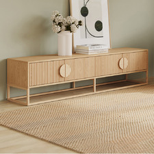 180cm Tessa Ripple Slatted TV Unit