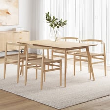 4 Seater Adriel Rectangular Dining Table & Chair Set