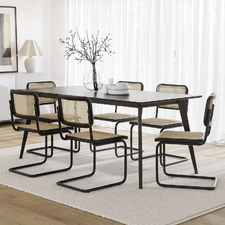 6 Seater Dayton Rectangular Dining Table & Chair Set