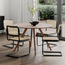 4 Seater Dayton Round Dining Table & Chair Set