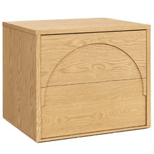 Persei 2 Drawer Bedside Table