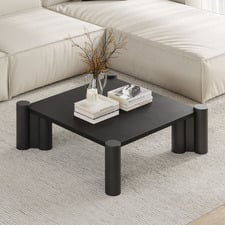 Kieran Square Concrete & Oak Wood Coffee Table