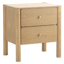 Caleb Rubberwood Bedside Table