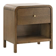 Connor Rubberwood Bedside Table
