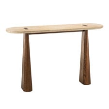 Lalucha Turkish Travertine Stone Console Table