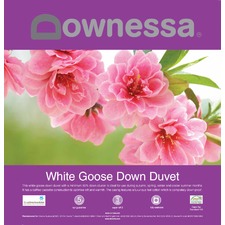 Downessa White Goose Down Duvet
