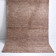 Rust Vera Hand-Knitted Rug