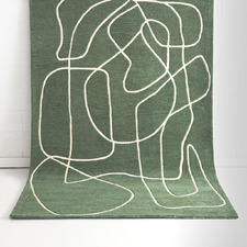 Green Rhexia Hand-Tufted Wool Rug