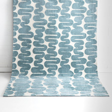 Blue Amina Hand-Knitted Rug