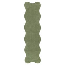 Olive Effie Hand-Tufted Scalloped Runner