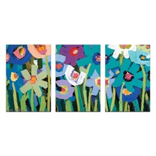 Becky Triptych Stretched Canvas