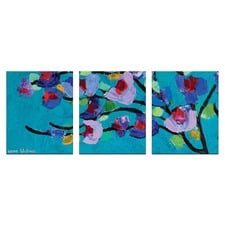Maggie Blue Triptych Wall Art