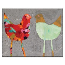 Love Birds Stretched Canvas