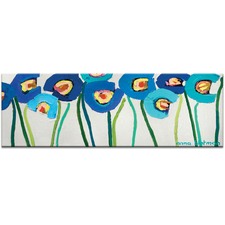 Blue Poppies 1 Canvas Wall Art