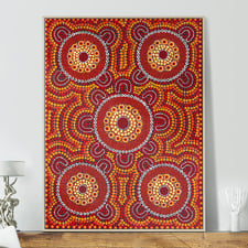 Out Bush Telling Stories Printed Wall Art
