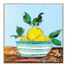 Lemons in a Bowl Printed Wall Art