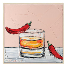 Old Fashioned with Chilli Printed Wall Art