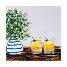 Amaretto Sour & Daisies Printed Wall Art