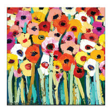 Rainbow Garden Canvas Wall Art