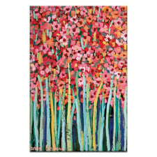 Pink Jonquils Stretched Canvas