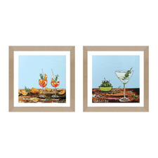 Bittersweet Spirits Framed Paper Print Wall Art Diptych