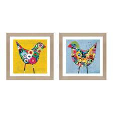 2 Piece Warren & Mabior Framed Paper Print Wall Art Set