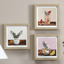 Harmonious Spirits Framed Paper Print Wall Art Triptych